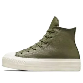 Chuck Taylor Lift Platform Leather High Top “Green”