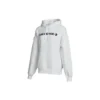 Classic Logo Athleisure Casual Sports Fleece Lined Hoodie White