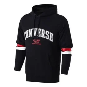 Collegiate Text Pullover Hoodie Asia Sizing “Black”