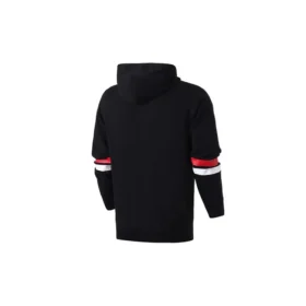 Collegiate Text Pullover Hoodie Asia Sizing “Black”