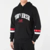 Collegiate Text Pullover Hoodie Asia Sizing “Black”