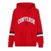 Collegiate Text Pullover Hoodie Asia Sizing “Red”