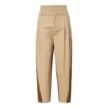 Color-Block High Waist Pants Asia Sizing “Khaki”