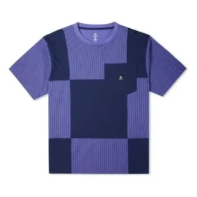 Color Blocked Jersey Pocket T-Shirt Asia Sizing “Purple”