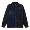 Colorblock Corduroy Shirt Asia Sizing “Navy Black”