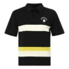 Colorblock Logo Polo Shirt Asia Sizing “Black White”