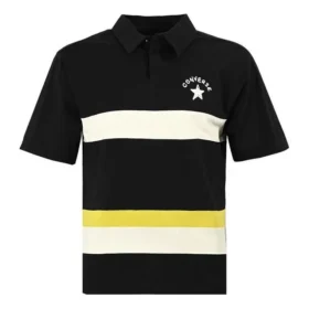 Colorblock Logo Polo Shirt Asia Sizing “Black White”