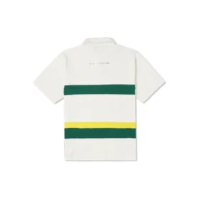 Colorblock Logo Polo Shirt Asia Sizing “White Green”