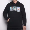 Comic Graphic Hoodie Asia Sizing “Black”