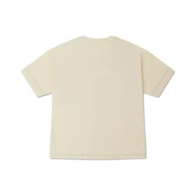 Contrast Stitch Slit Logo T-Shirt Asia Sizing “Beige”