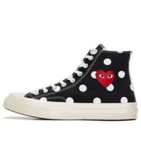 Converse x COMME des GARCONS PLAY Chuck 70 Hi “Black Polka Dot”