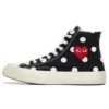 Converse x COMME des GARCONS PLAY Chuck 70 Hi “Black Polka Dot”