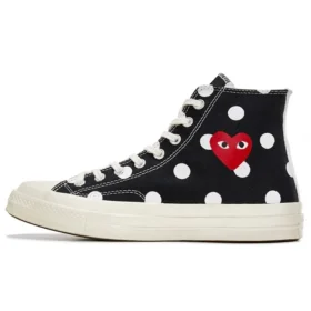 Converse x COMME des GARCONS PLAY Chuck 70 Hi “Black Polka Dot”