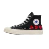 Converse x COMME des GARCONS PLAY Chuck 70 Hi “Multi-Heart Black”