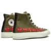 Converse x COMME des GARCONS PLAY Chuck 70 Hi Multi Heart “Khaki” Converse x COMME des GARCONS PLAY Chuck 70 Hi Multi Heart “Khaki”