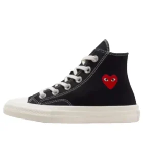 Converse x Comme des Garcons PLAY Chuck 70 Hi “Single Heart Black”
