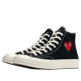 Converse x Comme des Garcons PLAY Chuck 70 Hi “Single Heart Black”