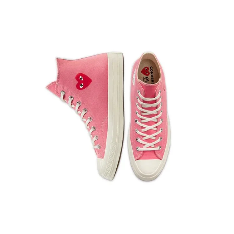 Converse x COMME des GARCONS PLAY Chuck 70 High “Bright Pink” Converse x COMME des GARCONS PLAY Chuck 70 High “Bright Pink”