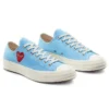 Converse x COMME des GARCONS PLAY Chuck 70 Low “Bright Blue”