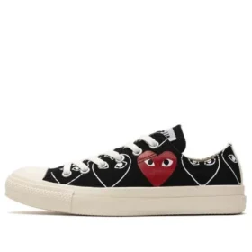 Converse x COMME des GARCONS PLAY Chuck 70 Low Heart Print “Black Red” Converse x COMME des GARCONS PLAY Chuck 70 Low Heart Print “Black Red”