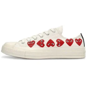 Converse x COMME des GARCONS PLAY Chuck 70 Low Multi Heart “White Red” Converse x COMME des GARCONS PLAY Chuck 70 Low Multi Heart “White Red”