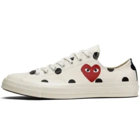 Converse x COMME des GARCONS PLAY Chuck 70 Low “White Polka Dot”