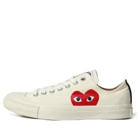 Converse x COMME des GARCONS PLAY Chuck 70 Low “White Red”