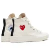 Converse x Comme des Garcons PLAY Single Heart Chuck 70 Hi “Milk”