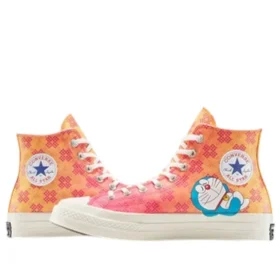Converse x Doraemon Chuck 70 “Habanero Gold Flamingo”