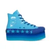 Converse x Miley Cyrus Chuck Taylor All Star Platform Faux Patent Hi “Gnarly Blue”