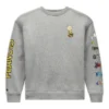 Converse x Peanuts Fleece Crew Asia Sizing “Vintage Grey Heather”