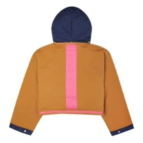 Convertible Hoodie Dress Asia Sizing “Navy Tan”