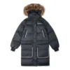 Convertible Long Down Jacket Asia Sizing “Black”