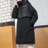 Convertible Long Down Jacket Asia Sizing “Black”