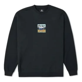 Counter Climate Graphic Crew Sweatshirt Asia Sizing “Black”