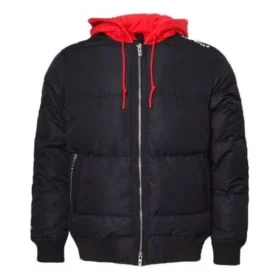Court Down Bomber Jacket Asia Sizing “Black Red”