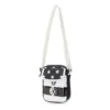 Cross Body Diagonal Bag “White Black”
