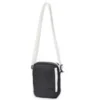 Cross Body Diagonal Bag “White Black”