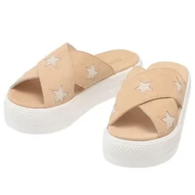 CV Platform Sandals “Beige”