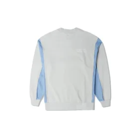 Denim Patchwork Crew Sweatshirt Asia Sizing “Blue”