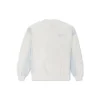 Denim Patchwork Crew Sweatshirt Asia Sizing “White”
