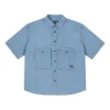 Denim Wordmark Utility Shirt Asia Sizing “LT Retro Blue”