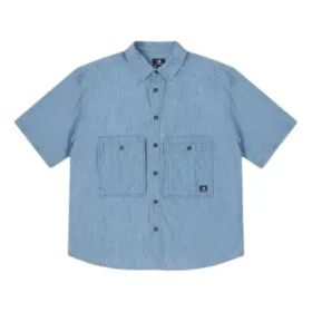 Denim Wordmark Utility Shirt Asia Sizing “LT Retro Blue”