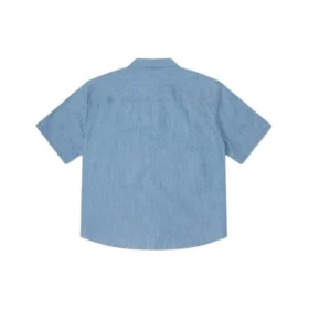 Denim Wordmark Utility Shirt Asia Sizing “LT Retro Blue”
