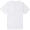 Distorted Patch T-Shirt Asia Sizing “White Orange Teal”