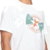 Distorted Patch T-Shirt Asia Sizing “White Orange Teal”