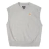 Double Twill Knit Vest Asia Sizing “Grey”