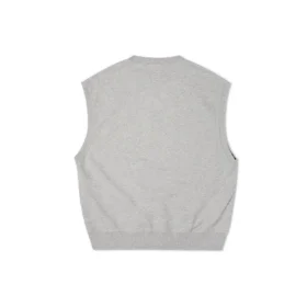 Double Twill Knit Vest Asia Sizing “Grey”