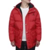 Down Fill Puffer Jacket Asia Sizing “Red”