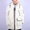 Down Mid Length Jacket Asia Sizing “White”